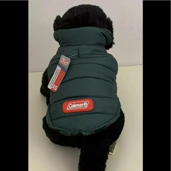 Coleman Pet Jacket - Reversible - Green Puffer Coat for Dogs - XS - Picture 8 of 9